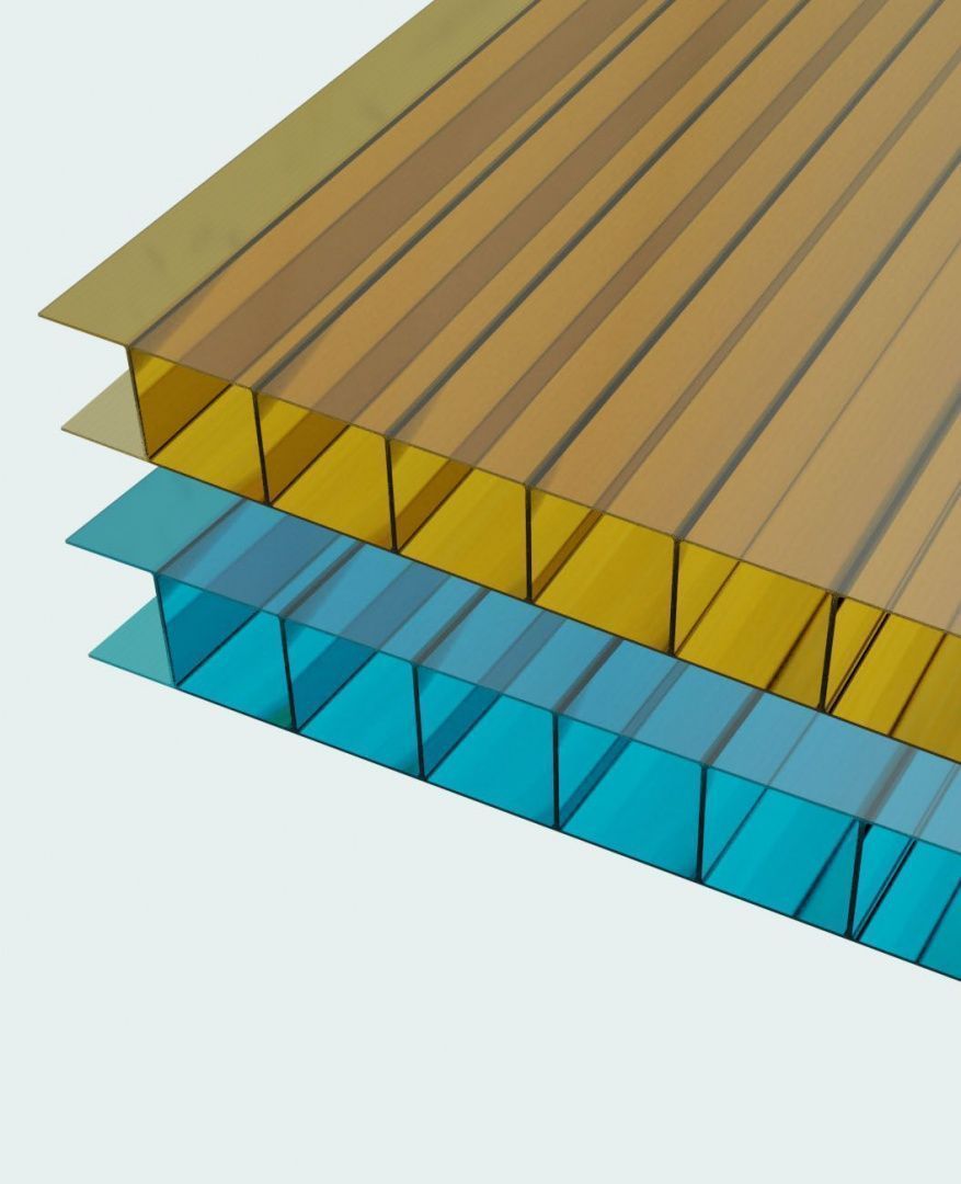 Сотовый поликарбонат Agrolux (4 – 16 мм) цветной